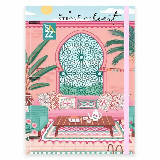 Carpeta Profesional Sazz Girly Raya 100 Hojas Pasta Dura Cute