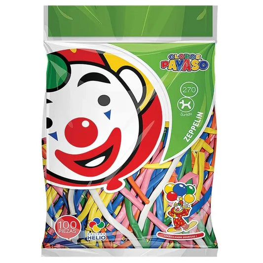 paquete de globos payaso Zeppelin 270