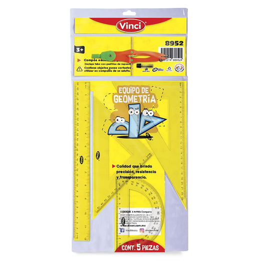 Juego geometrico flexible de 6 piezas VINCI