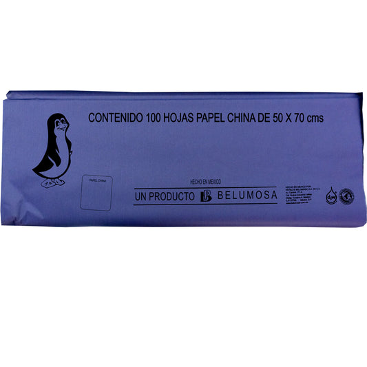 1 pliego de Papel china azul marino