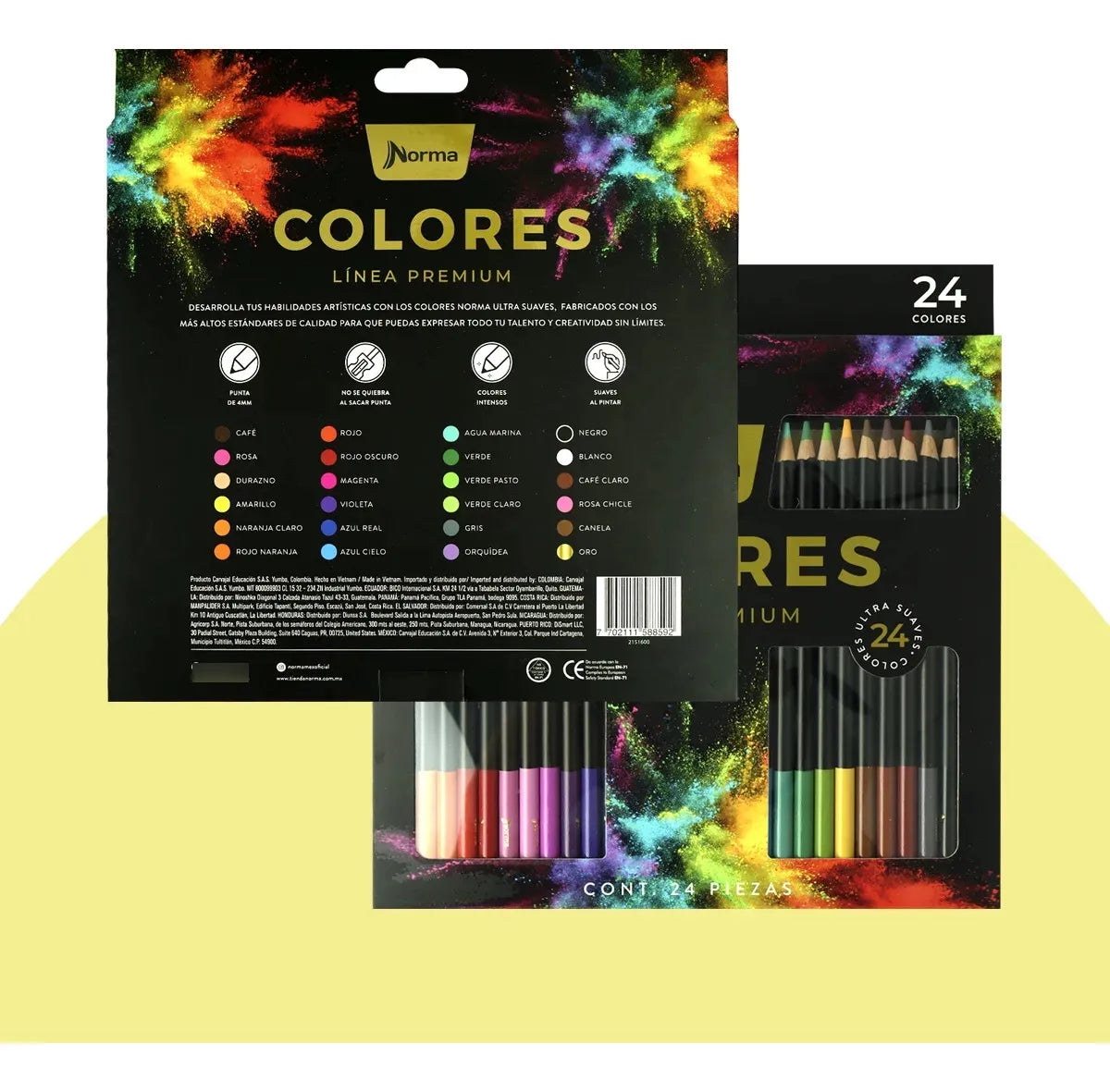 Colores Intensos Norma Linea Premium 24 Piezas