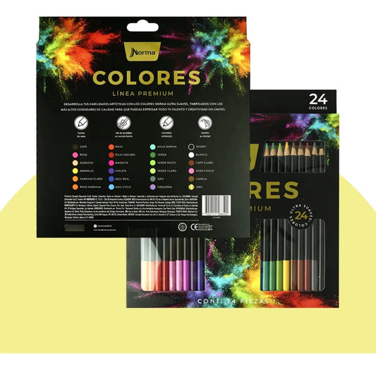 Colores Intensos Norma Linea Premium 24 Piezas