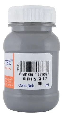 Pintura Acrílica Politec gris 317 / 100 Ml / 1 Pieza