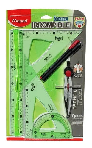 Juego geométrico irrompible de 7 piezas MAPED