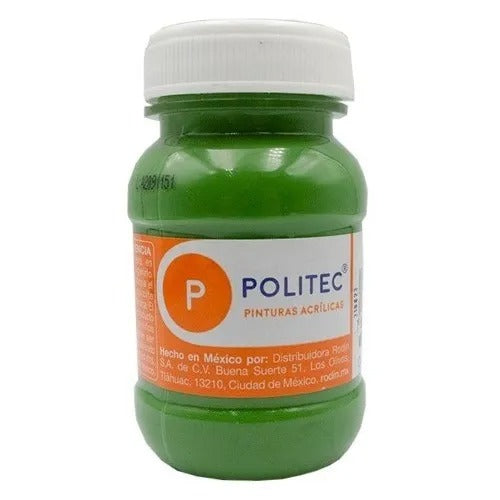 Pintura Acrílica Politec Verde Nilo 325/ 100 Ml / 6 Piezas