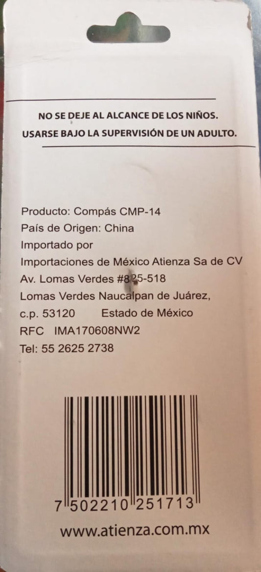 1 compás de precision 14 cm ATIENZA