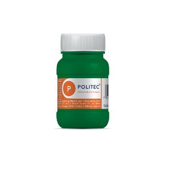 Caja De Pintura Acrílica Politec Verde Claro 312 / 100 Ml / 6 Piezas
