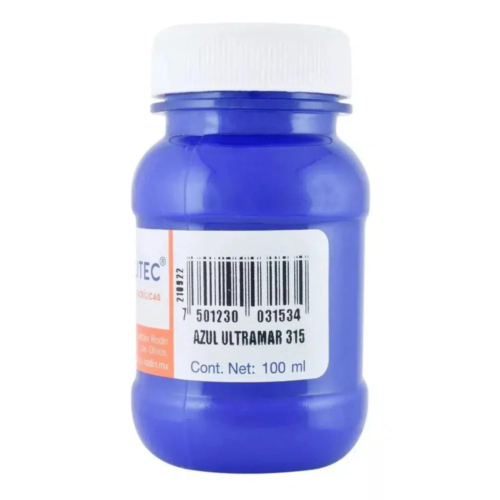 Pintura Acrílica Politec Azul Ultramar 315 / 100 Ml / 1 Pieza