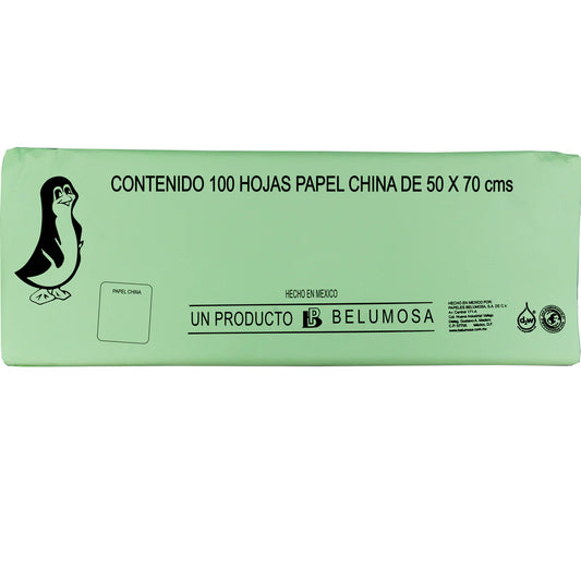 1 Pliego De Papel China verde pistache