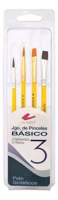 Jgo. de pinceles basico RODIN