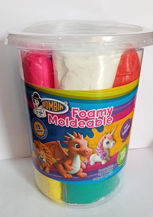Foamy moldeable con 12 bolsas de 30 g c/u BOMBIN