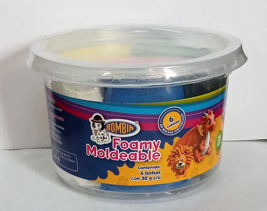 Foamy moldeable 6 bolsas con 30 g c/u BOMBIN