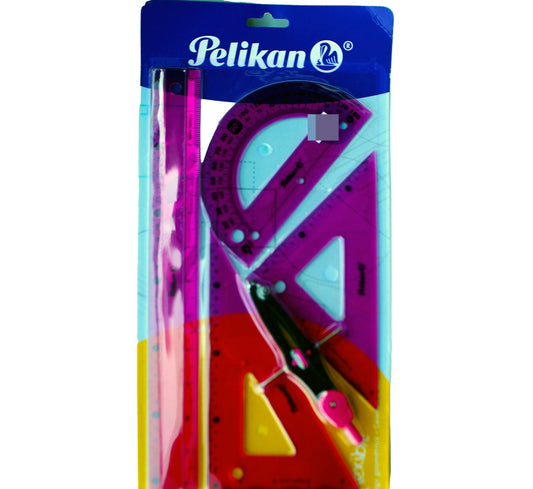 Juego geometrico flexible de 5 piezas PELIKAN