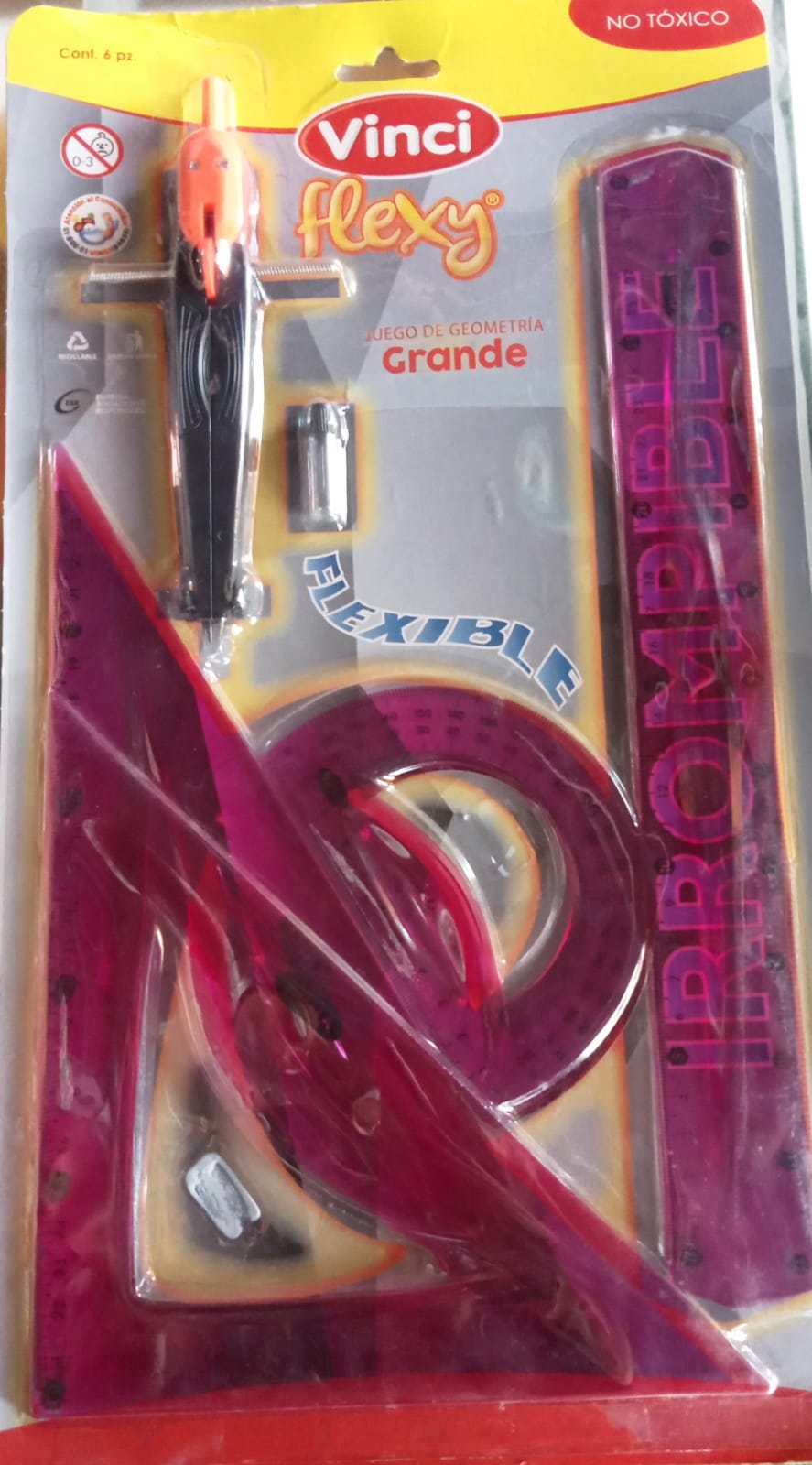 Juego geometrico flexible grande de 6 piezas VINCI