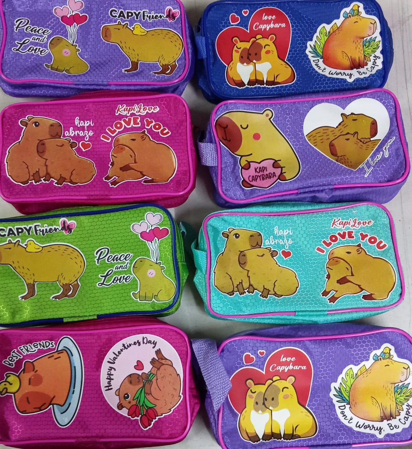 Lapicera de capibara 1 cierre tela de panel LULIN