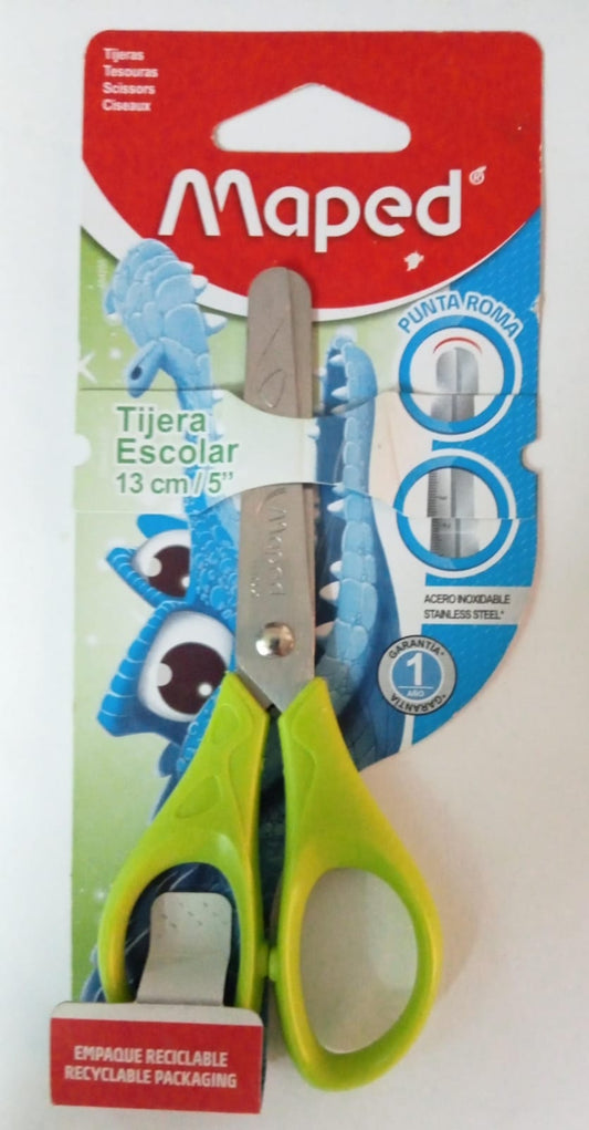 Tijeras escolares punta roma 13cm/5 MAPED