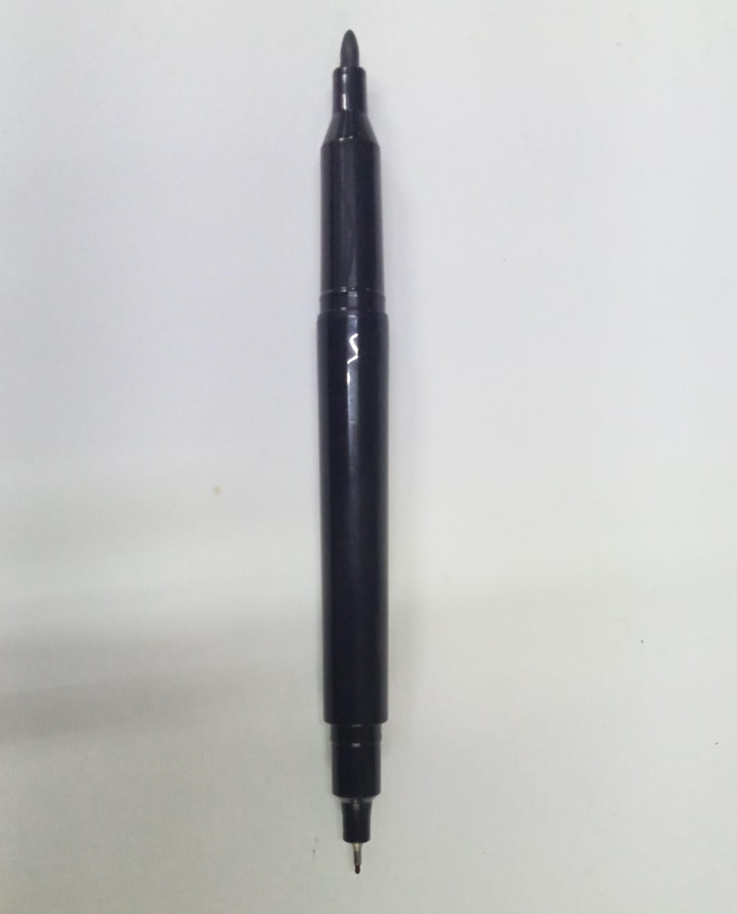 Marcador permanente doble punta ultra fina y fina negro ATIENZA