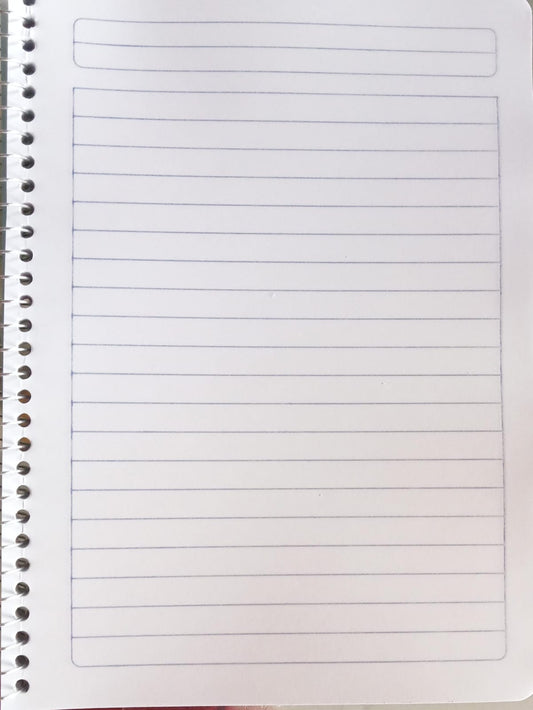 Cuaderno de raya forma frances 100 hojas un aro YUPPI