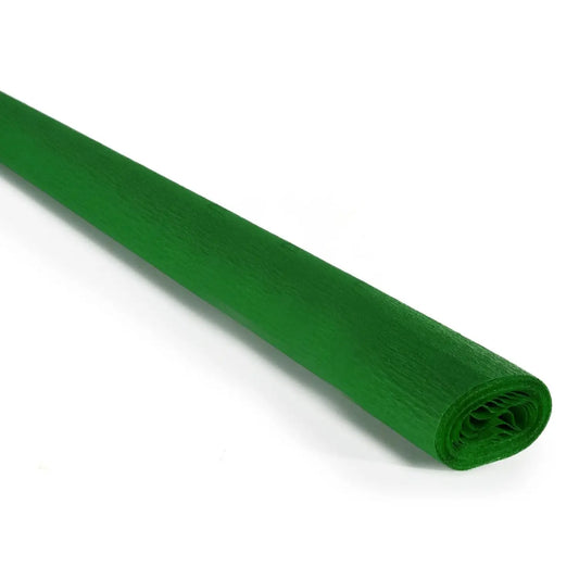 1 pliego de papel crepe pingüino, verde navidad