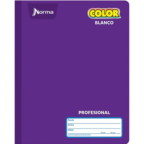 Cuaderno Norma Color 360 Cosido College 100 Hojas Blanco