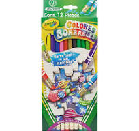 Colores Borables punta gruesa  C/12 Crayola