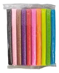 Plastilina en barrita con 10 piezas de 180 g c/u glitter PELIKAN