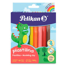 Plastilina en barrita con 10 piezas de 180 g c/u  PELIKAN
