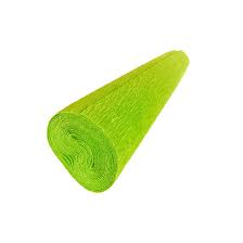 1 pliego de  papel crepe pingüino, verde manzana