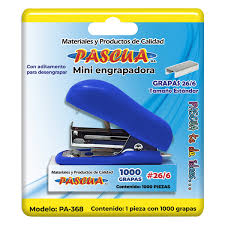 Mini engrapadora con grapas tamaño estandar PASCUA