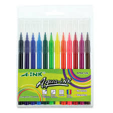 1 paquete de plumones con 12 piezas A-INK