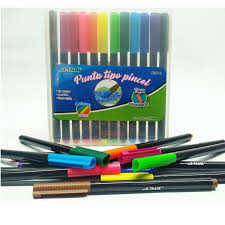 Plumones Colores Vivos C/12 A-ink