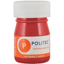 Pintura acrilica politec rojo #1