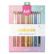 Colores pastel punta suave C/15 Kiut