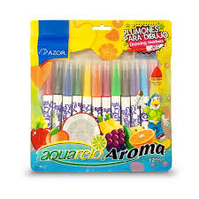 1 paquete de 12 plumones para dibujo AZOR