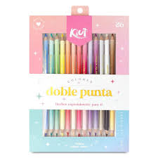 Colores  pastel doble punta C/26 Kiut