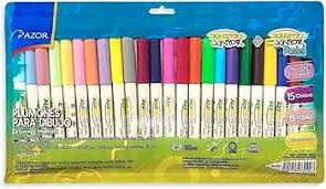 1 paquete de plumones con colores vivos y pastel con 24 piezas