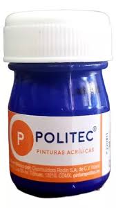 Pintura politec acrilica azul colbato rodin #1