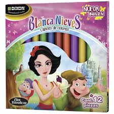 Colores Cortos C/12 Blanca Nieves