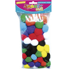 Pompon mediano y grande de 72 piezas con colores surtidos SAMRTY CRAFT