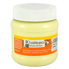 Pintura acril politec amarillo pastelrodin 329/12