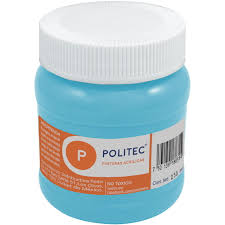 Pintura acril politec 250 ml azul pastel rodin 316/12