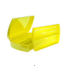 Lapicera plastica con plantilla /1 pieza JANEL