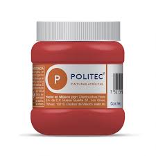 Pintura acril politec 250 ml rojo 314/12