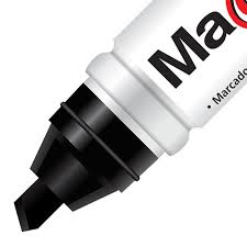 Marcador para pizarron blanco punta de cincel barril de aluminio negro MAGISTRAL