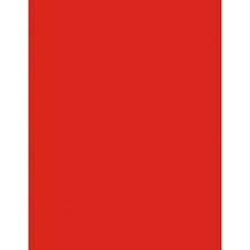 Hoja de color t/c rojo intenso /1 pieza EUROCOLORS