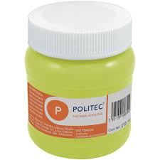 Pintura acril politec 250 ml limon hanza rodin 307/12