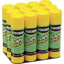 Paq. de lapiz adhesivo con 12 piezas de 36g c/u DIXON