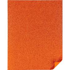 Pliego de foamy diamantado naranja 55 x 43 PASCUA