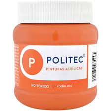 Pintura acril politec 250 ml naranja claro 332/12