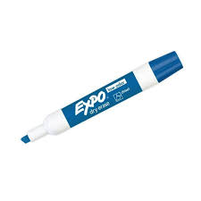Marcador para pizarron blanco punta cincel azul / 1 pieza EXPO